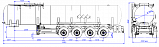 4-axle steel semitrailer Bitumen Tanker SF4B32.1S_02 - 1 |  ЗАО «Сеспель»
