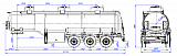 SF3330_3A_05, 30 m3, 3 compartments, fifth-wheel 1250 - 1 |  ЗАО «Сеспель»