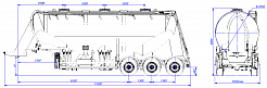SF3U39.3A_10, fifth-wheel 1150, 3 compartments SF3U39.3A_10, fifth-wheel 1150, 3 compartments - ЗАО «Сеспель»