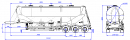 SF3U48_3A_07 fifth-wheel 1250, 3 compartments SF3U48_3A_07 fifth-wheel 1250, 3 compartments - ЗАО «Сеспель»