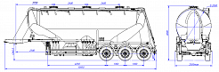 SF3U39.3A_11, fifth-wheel 1250, 3 compartments SF3U39.3A_11, fifth-wheel 1250, 3 compartments - ЗАО «Сеспель»