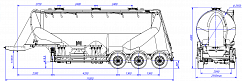 SF3U39.1A_03, fifth-wheel 1150, 3 compartments SF3U39.1A_03, fifth-wheel 1150, 3 compartments - ЗАО «Сеспель»