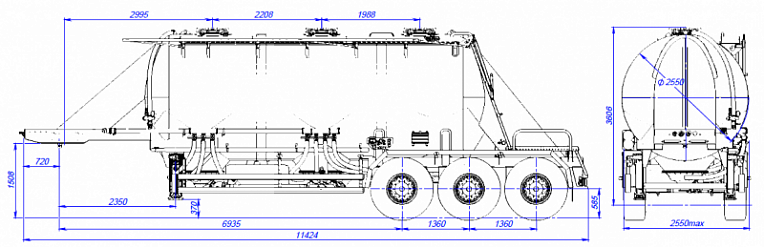 Bulk Cement Trucks - технические характеристики