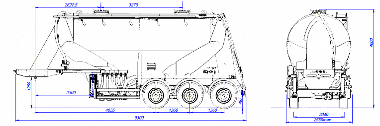 Bulk Cement Trucks - технические характеристики