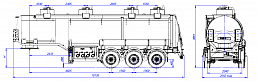 SF3330_4A_03, 30 m3, 4 compartments, fifth-wheel 1200 SF3330_4A_03, 30 m3, 4 compartments, fifth-wheel 1200 - ЗАО «Сеспель»