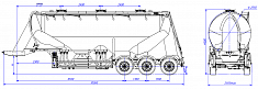 SF3U39.2A_01, fifth-wheel 1150, 2 compartments SF3U39.2A_01, fifth-wheel 1150, 2 compartments - ЗАО «Сеспель»