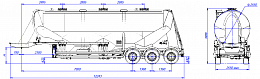 SF3U48_3A_06 fifth-wheel 1150, 3 compartments SF3U48_3A_06 fifth-wheel 1150, 3 compartments - ЗАО «Сеспель»