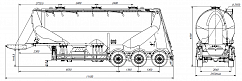 SF3U39.1A_05, fifth-wheel 1150, 3 compartments SF3U39.1A_05, fifth-wheel 1150, 3 compartments - ЗАО «Сеспель»