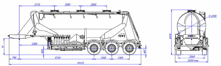 Bulk Cement Trucks - технические характеристики