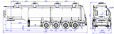 4-axle aluminum semitrailer SF4338.4A_02 Oil Tanker - 1 |  ЗАО «Сеспель»