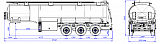 SF3330.4S_103, 29 m3, 4 compartments, fifth-wheel 1250 - 1 |  ЗАО «Сеспель»