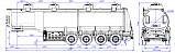 4-axle aluminum semitrailer SF4338.4A_01 Oil Tanker - 1 |  ЗАО «Сеспель»