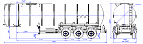 SF3B38.1S_03, 38 m3, 1 compartment, fifth-wheel 1250 - 1 |  ЗАО «Сеспель»