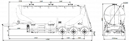 SF3U39.1A_06, fifth-wheel 1150, 3 compartments SF3U39.1A_06, fifth-wheel 1150, 3 compartments - ЗАО «Сеспель»