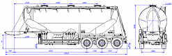 SF3U39.3A_06, fifth-wheel 1250, 3 compartments SF3U39.3A_06, fifth-wheel 1250, 3 compartments - ЗАО «Сеспель»