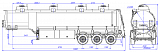 SF3340.4S_07, 40 m3, 4 compartments, fifth-wheel 1450 - 1 |  ЗАО «Сеспель»