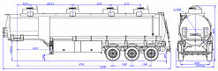 SF3340.4S_07, 40 m3, 4 compartments, fifth-wheel 1450 SF3340.4S_07, 40 m3, 4 compartments, fifth-wheel 1450 - ЗАО «Сеспель»