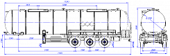 SF3930.2N.01, 30 m3, 1 compartment, fifth-wheel 1250 SF3930.2N.01, 30 m3, 1 compartment, fifth-wheel 1250 - ЗАО «Сеспель»