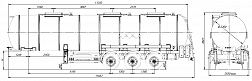 SF3930.3N.02, 30 m3, 3 compartment, fifth-wheel 1250 SF3930.3N.02, 30 m3, 3 compartment, fifth-wheel 1250 - ЗАО «Сеспель»