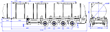 SF4032.3N_01, 32 m3, 3 compartments, fifth-wheel 1250 - 1 |  ЗАО «Сеспель»
