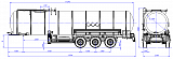 96487C fifth-wheel 1150, 1 compartment_32 bitumen - 1 |  ЗАО «Сеспель»