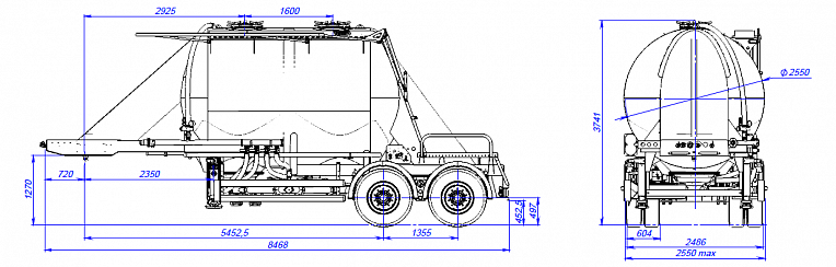 Bulk Cement Trucks - технические характеристики