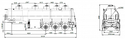 SF3330_5A_13, 30 m3, 5 compartments, fifth-wheel 1150 SF3330_5A_13, 30 m3, 5 compartments, fifth-wheel 1150 - ЗАО «Сеспель»